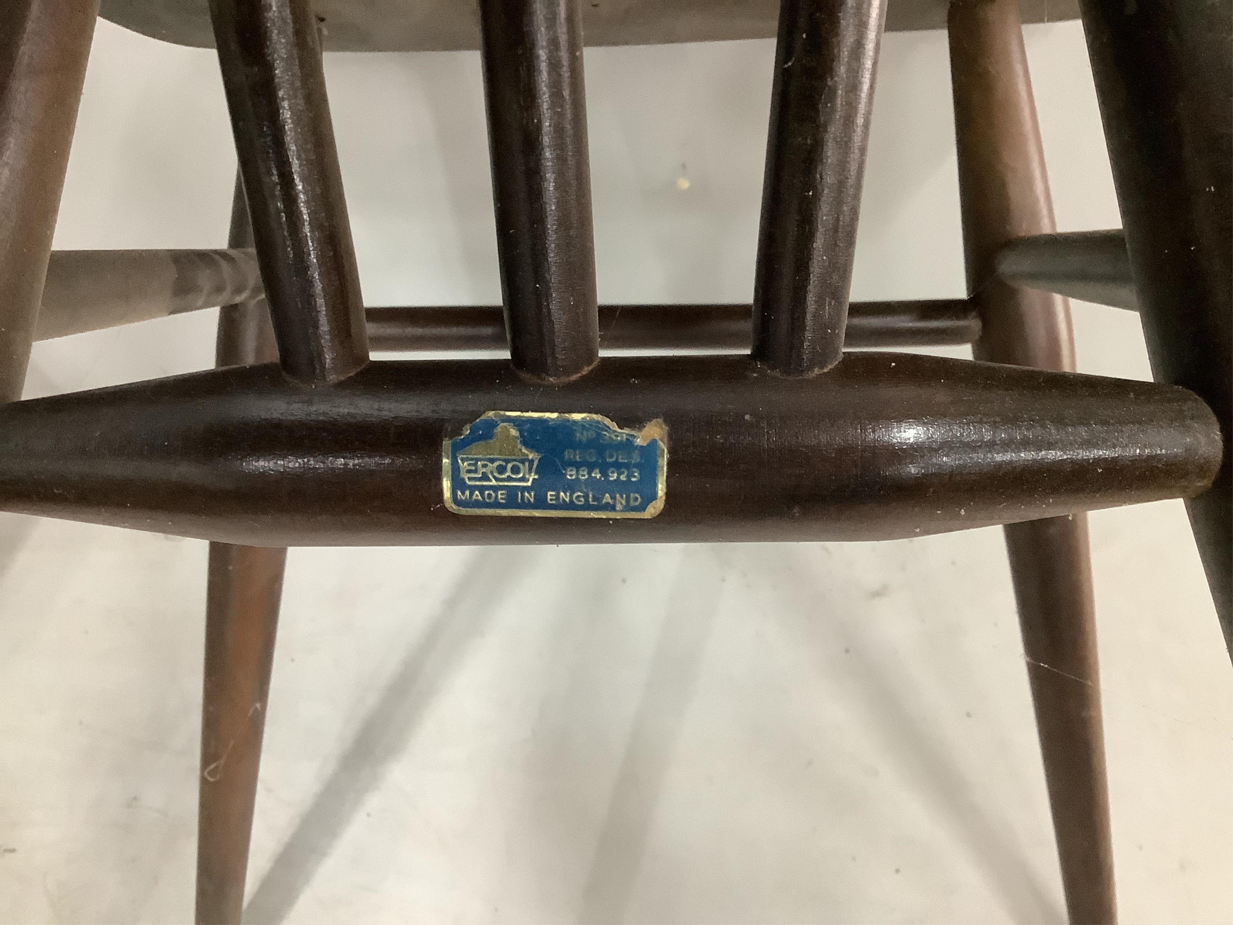 Six various Ercol dining chairs. Condition - poor to fair